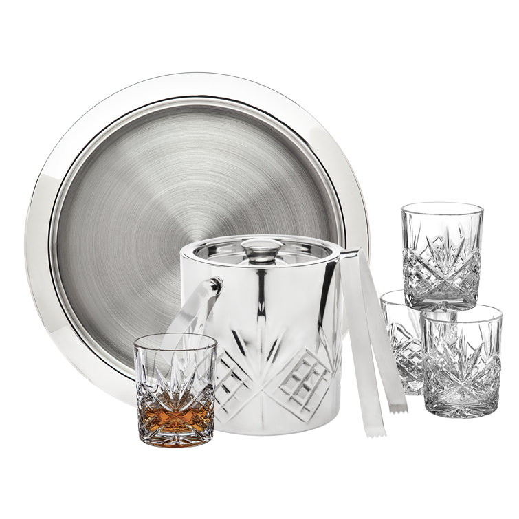 Godinger Silver Art Co Dublin 8 Piece Crystal Assorted Glassware Set